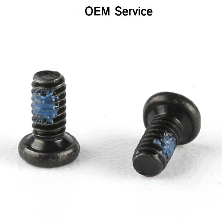 Black Zinc Cross Recessed Flat Small M1 Screw