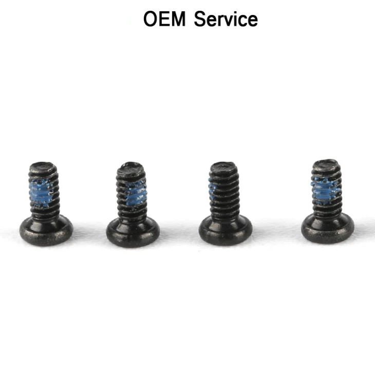 Black Zinc Cross Recessed Flat Small M1 Screw
