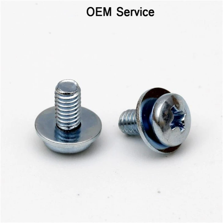 Carbon Steel Zinc Plated Pan Head Screw With Washer