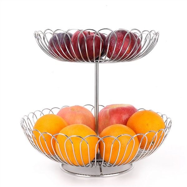 2-Tier Creative Multifunkční úložný koš na ovoce